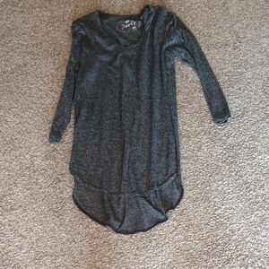 Gray Long Sleeve Top